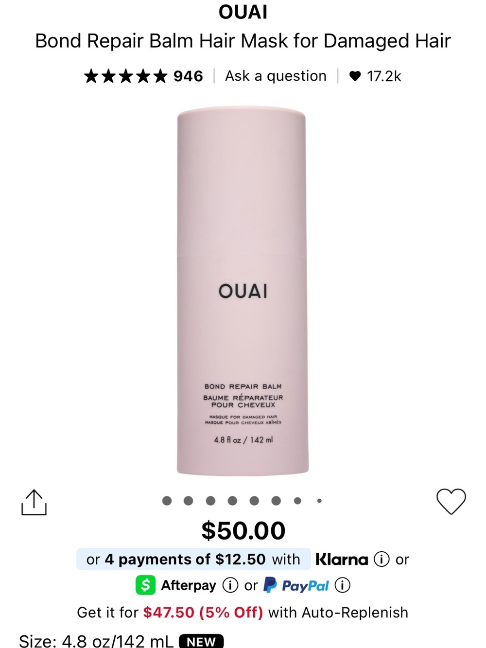 Ouai hair mask